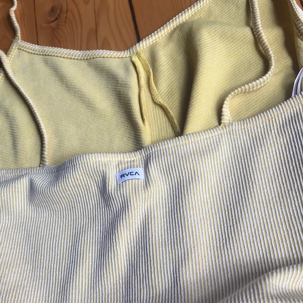 RVCA yellow ribbed midi dress - Picture 8 of 8